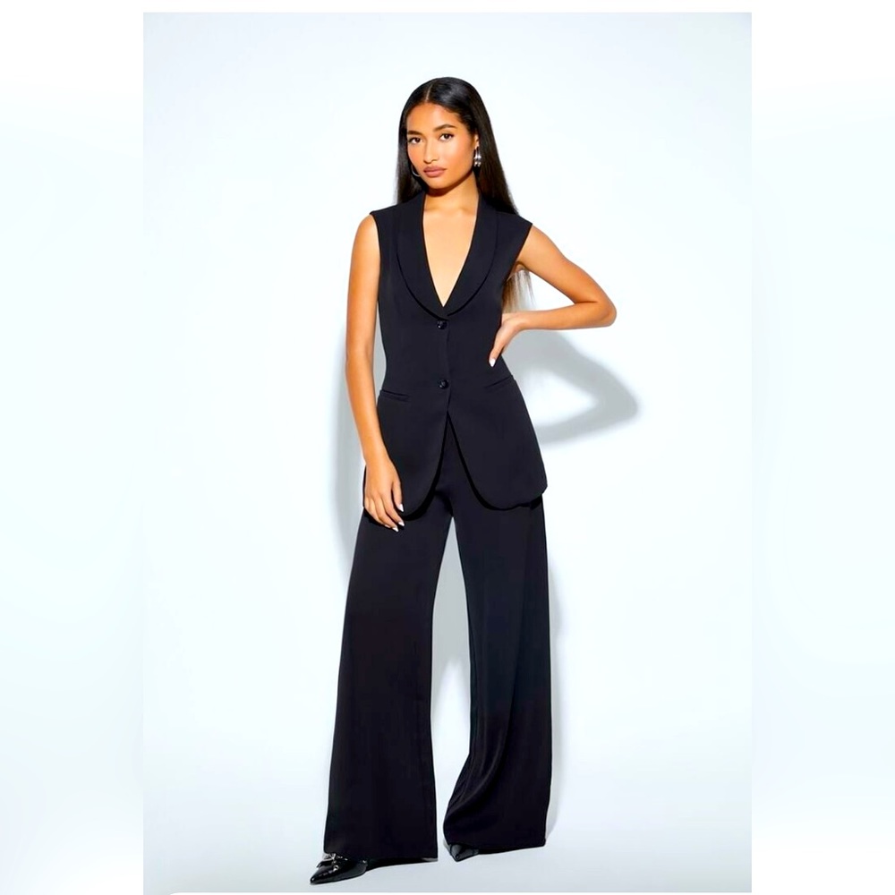 Longline vest and trouser pants set
